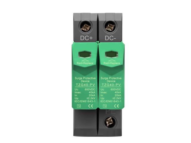 SPD DC 500V 600V 800V 1000V 20KA~40KA House Surge Protector Protective Low-Voltage Arrester Device
