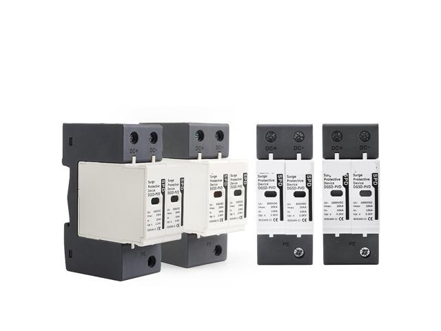 2P SPD Din Rail DC House Surge Protector 10KA~20KA Outdoor Low-Voltage Arrester Device 500V 600V 800V 1000V Light Protection