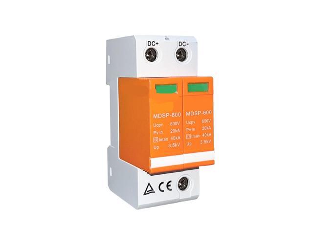 Solar PV 40ka 2Pole 2P DC 600V DPS Surge Protector Arrester Surge Protective Device SPD