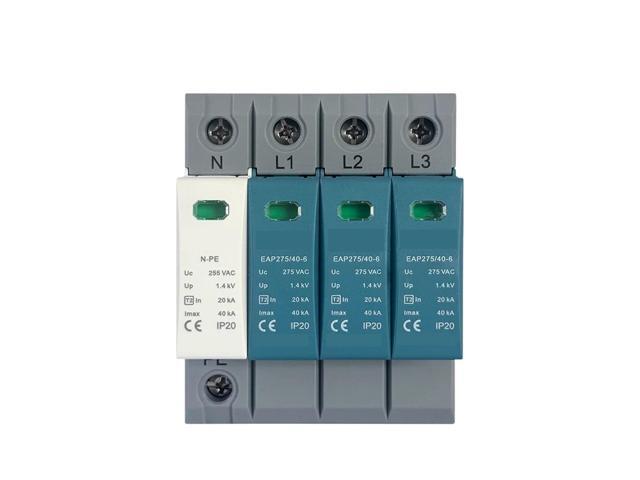 40KA House Surge Protective Device, 3+NPE Whole Home Surge Protector House SPD Arrester