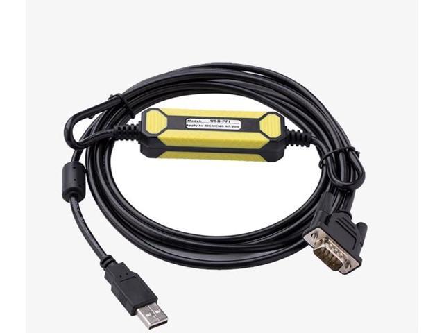 Applicable USB-PPI PLC Programming Cable CPU224 S7-200 Communication Cable Data Cable Black Economy Model