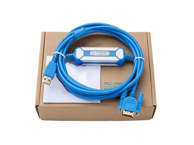 for USB-XW2Z-200S-CV Programming Cable CS CQM1 C200HE Series Gold-Plated Blue