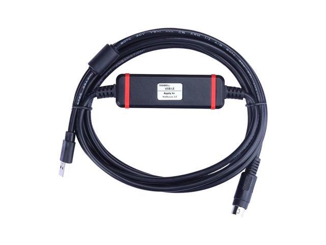 Applicable USB-LE PLC Programming Cable LE Series USB Port Download Cable LEX5810 Data Cable:3 Meters