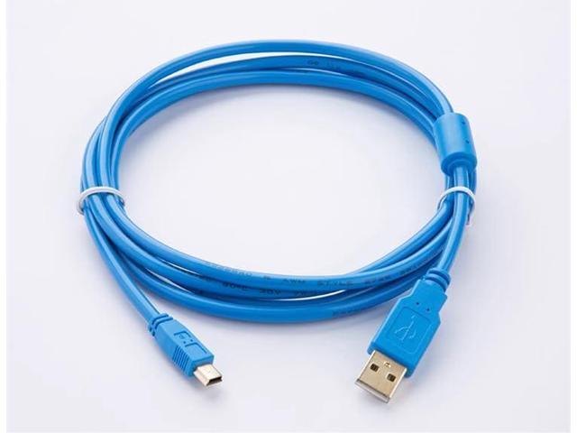 for USB-FX3G/FX3GA PLC Programming Cable FX3G FX3GA Download Cable Gold-Plated Connector Blue Length: 2 Meters