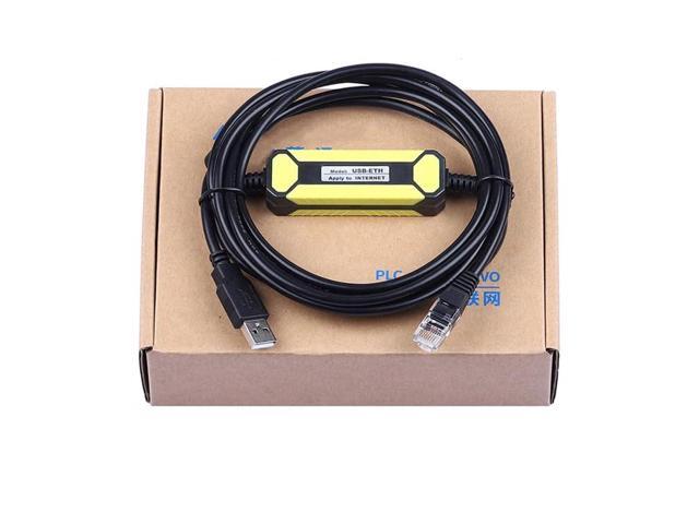Suitable for USB-ETH PLC Programming Cable S7-200smart S7-1200 S7-1500 and Other Series Net Port Data Communication Download Cable USB Interface...