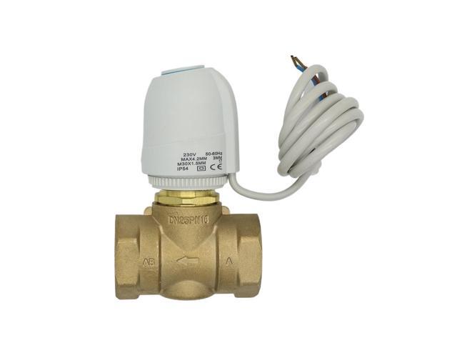 230V 24V Normally Open Normally Close Electric Thermal Actuator For Room Temperature Control Brass Valve DN20-DN25(Color:230V NC DN25)