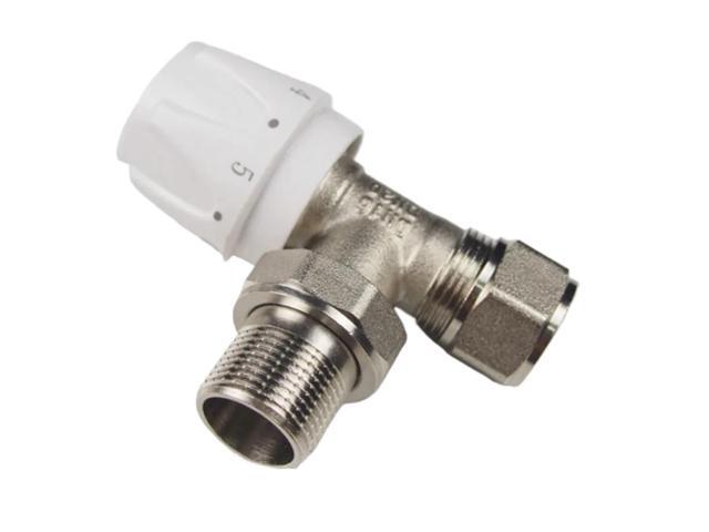 Manual Radiator Valve Thermostat Radiator Temperature Control Valve Thermostat Valve Angle Valve(Size:C)