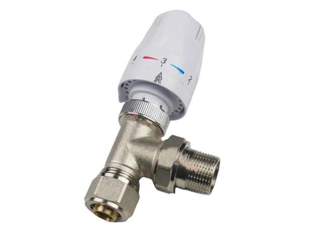 Thermostatic Radiator Valve Angle Type Automatic Temperature Control Valve DN15 DN20(Size:Angle valve DN20)