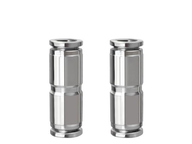10Pcs Stainless Steel Quick Connector Hose Straight Through High Temperature Resistance PU4/6/8/10/12/14/16 Pneumatic Fittings (Color: PU14)