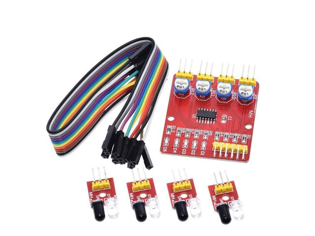 F233-01 Four-Way Infrared tracing / 4 Channel Tracking Module/Transmission line/Obstacle Avoidance/car/Robot sensors
