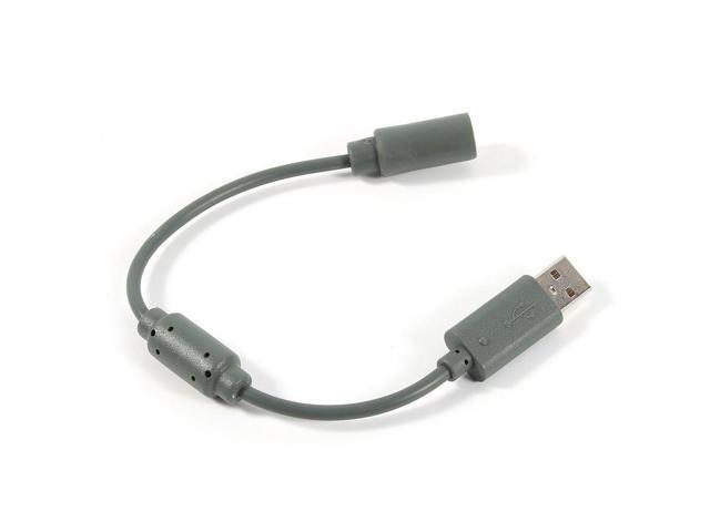 Wired Controller Cable for 360, USB Breakaway Adapter Converter Replacement in Gray