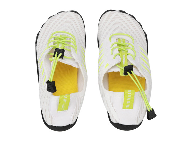 VBESTLIFE Beach Shoes, Water Shoes White Rubber and Breathable Stretch Fabric for Hiking