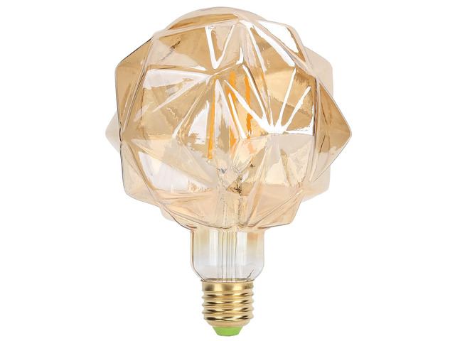 Dimmable 4W E27 LED Bulb Antique Lotus Shape Energy-Saving Warm with Transparent Glass for Indoor Home Restaurant Lighting