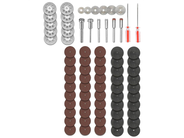 74pcs Cutting Wheel Set for Rotary Tool Including Diamond Wheels HSS Circular Resin Discs Mandrels Screwdriver Wood Glass Plastic Stone Metal