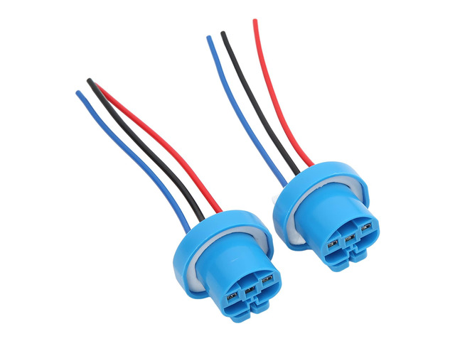 Compatible with Industrial Equipment, Trailers, and Boats - 2 Pieces Brake and Turn Signal Light Socket Connector - Industrial Grade ABS Pigtail...