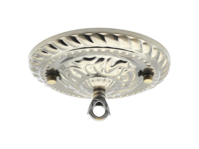 Ceiling Plate with Hook, Antique Bronze Finish Embossed Canopy Kit, 5.9 in / 150 Mm Diameter Copper Alloy Pendant Light Canopy for Lanterns,...