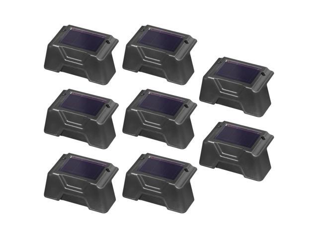 8-Pack Solar Step Lights, Led Staircase Wall Lights, Auto-On Outdoor Lighting for Railings, Steps & Patios, Ip65 Waterproof, Fcc Ce Certified