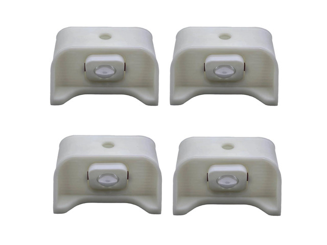 4-Pack Solar Powered Deck and Stair Lights, Waterproof Stainless Steel Wall-Mounted Outdoor Lighting, 24-36 Hours Illumination, High Brightness