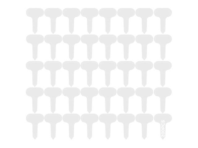 200 Pcs White Plastic T-Type Plant Labels, 2 X 2.8 in / 5 X 7 Cm, Waterproof Nursery Garden Tags, Plant Signs for Herbs, Flowers, Vegetables