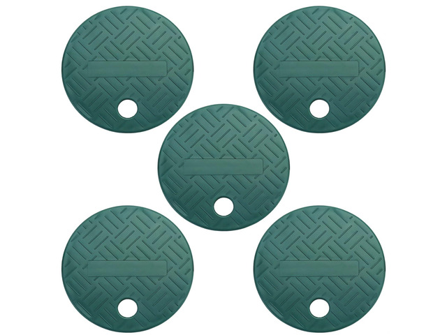 for Garden and Landscape Valve Protection, 6-Inch Irrigation Valve Box Covers, Anti-Slip Green Design Plastic Sprinkler Valve Covers for Outdoor...