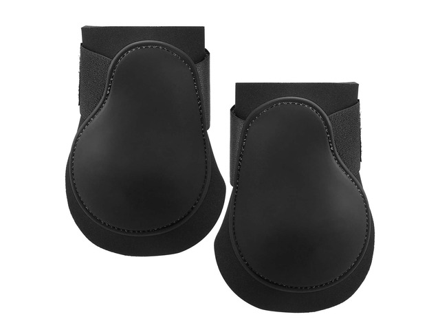 Adjustable Neoprene Horse Leg Boots Set Equine Front Hind Guards Hock Protectors with PU Support Equestrian Training Jump Equipment