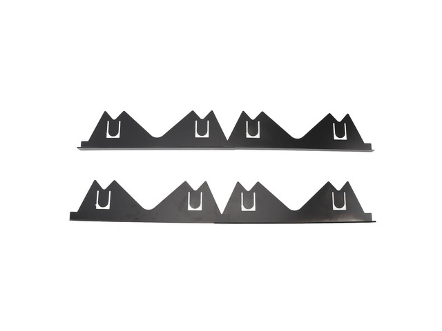 2 Pair Stainless Steel Gap Covers Heat Filler Easy Adjustable Length Trim Kit for Kitchen