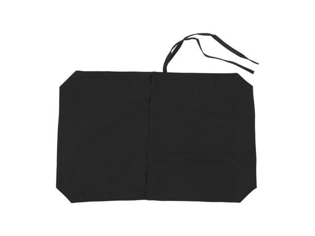 Heavy Duty 4-Slot Portable Roll Bag Wear- Canvas Case for Chefs Cooks Culinary Students