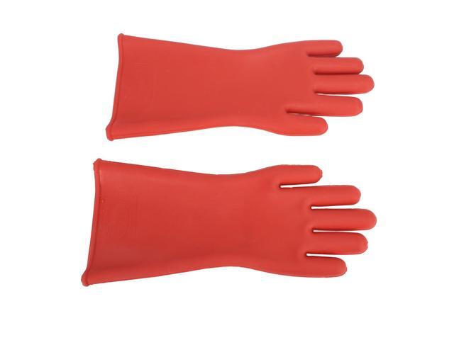 1 Pair Class 00 Rubber Electrical Insulated High Voltage 12KV for Electrician Repair Industrial Work