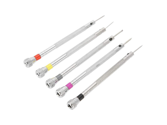 Slotted Screwdrivers Repair Tool Kit Steel Solid Workmanship Portable for Jewelry Watch Glasses