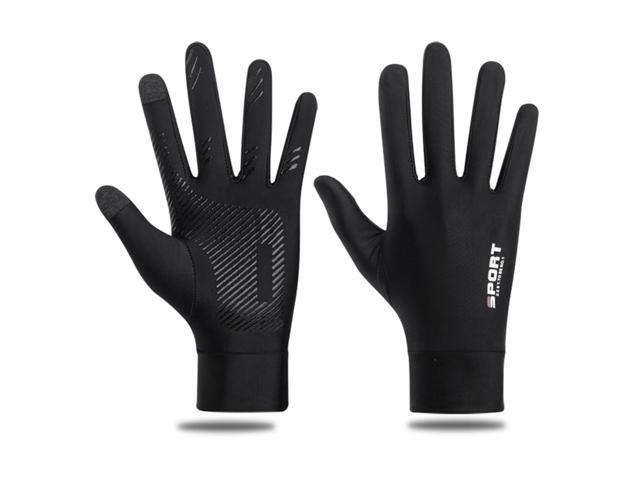 Ice Silk UV Breathable Non-Slip Touchscreen for Driving Cycling Climbing Golfing Workout