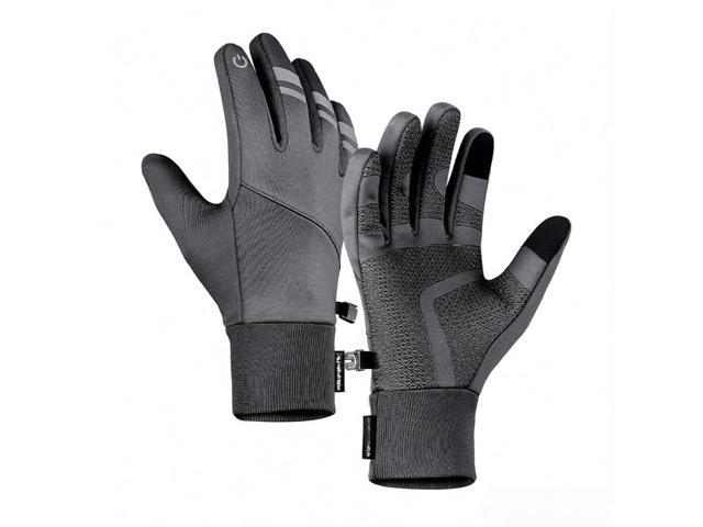 Winter Warm Fleece Waterproof Touchscreen with Anti-Slip Palm Ribbed Wrist Ideal for Outdoor Cycling Adventures