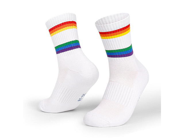 Sweat Wicking Cotton Athletic Crew Socks Sports Running Tennis