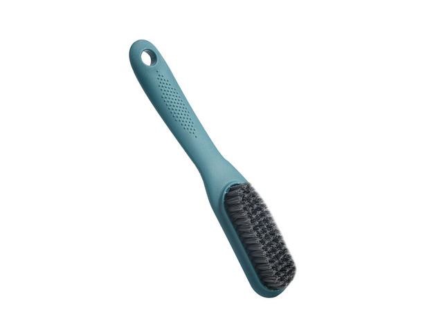 Multifunctional Nylon Bristle Shoe Brush with Long Plastic Handle for Dust Cleaning Polishing Clothing and Home Use