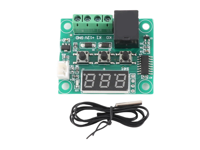 W1209 Digital Temperature Thermostat Control Switch Sensor Module - 12V DC Electronic Unit - with 0.1 Celsius Accuracy and -50 to 110 Celsius Range...