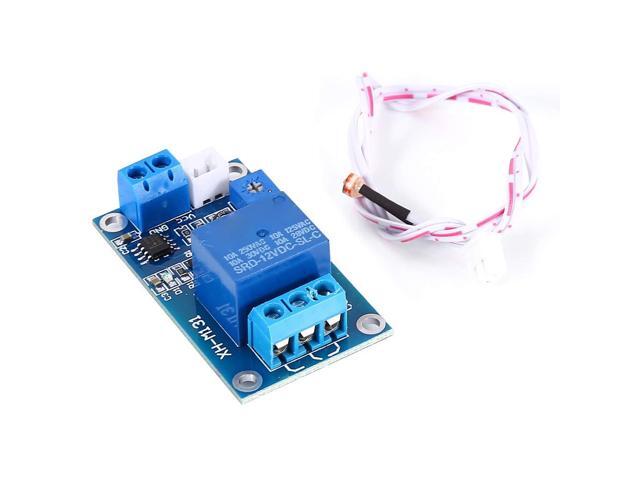 12V Photosensitive Sensor and Photoresistor Relay Module with Adjustable Potentiometer, TP - Control Switch for Car Supplies, Street Lights, and...