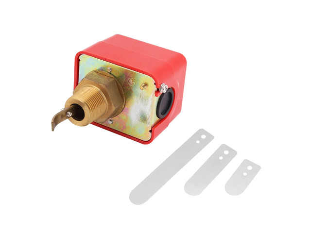 IP54 Protection HFS 20 SPDT Paddle Type Flow Switch for Liquid Oil and Air - 15A 250V R3/4 Thread Automatic Sensor - for Water Treatment Systems...