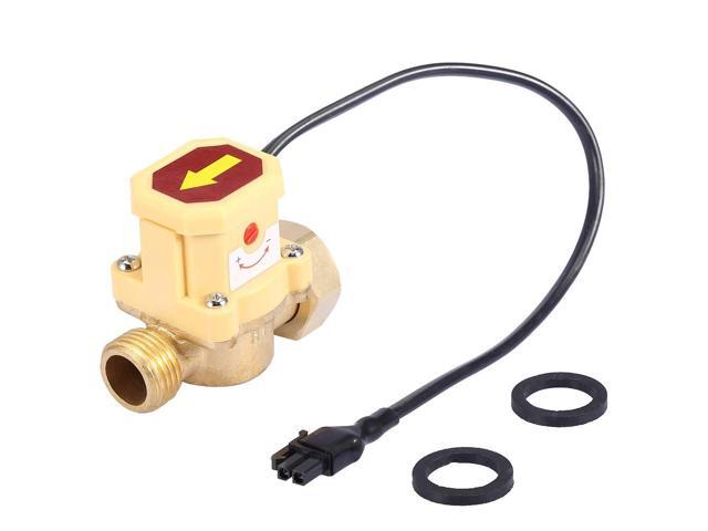 220V Adjustable Automatic Pressure Control for Low Pressure Systems and Solar Water Heaters - Water Pump Flow Sensor Switch with G3/4 to G1/2...