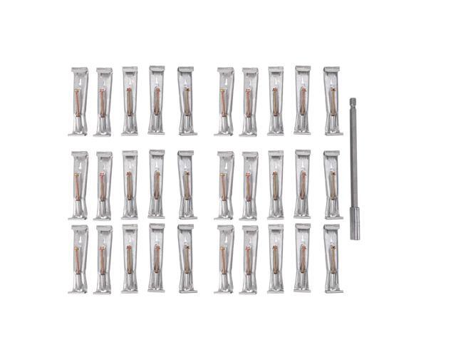 30pcs Quick Screw Gutter Hangers, 5 Inch Aluminum Hidden Gutter Bracket Hooks with Pre Assembled #12 Screws for Sagging Rain Gutters Repair on.
