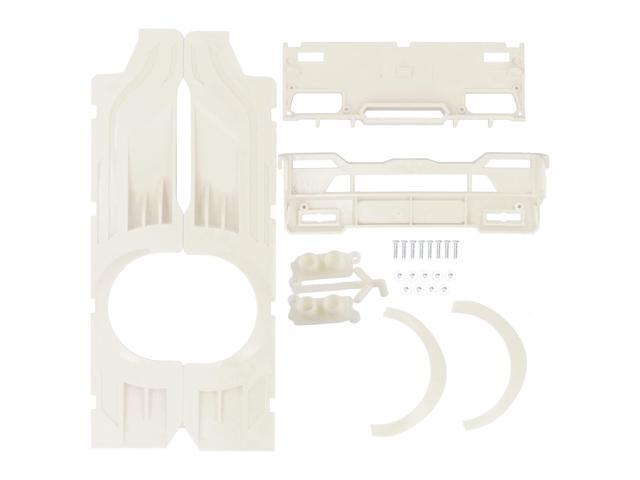 RC Wide Body Large Surrounding Cover Plastic Modification Kits, Fit for WPL D12 RC Truck, ABS Material with Mounting Screws, Low Lying Style.