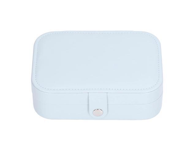 Large Capacity Jewelry Travel Case, Durable Leather Travel Jewelry Box with Adjustable Compartments for Rings Earrings Necklaces, Compact Organizer.