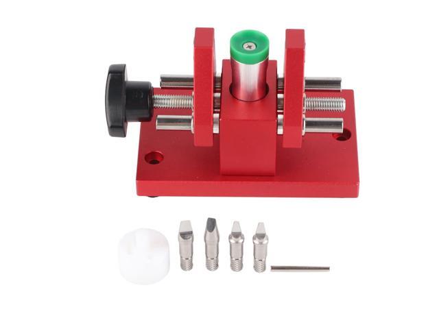 Watch Bottom Prying Machine, Watch Back Case Cover Opener Tool, Alloy Steel Anti Slip Holder with Ergonomic Handle for Watchmaker Repair, Includes...