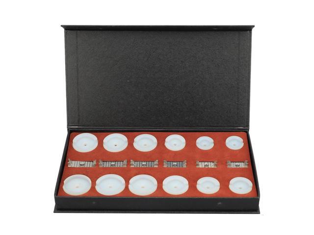 18pcs Watch Bezel Dies Set, Professional Watch Case Opener Tool Kit, Watch Fitting Dies for Double Eagle Watch Repair, Metal and ABS Press Dies.