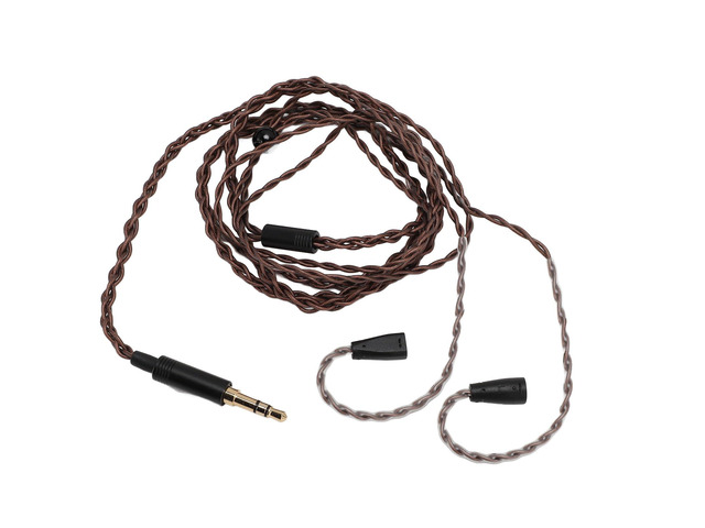 Headphone Upgrade Replacement Cable, OFC Core 3.5mm Plug Stereo Cable for IE80 IE8i IE80i IE8 IE80S, Woven - Free Design with Gold - Plated Connector