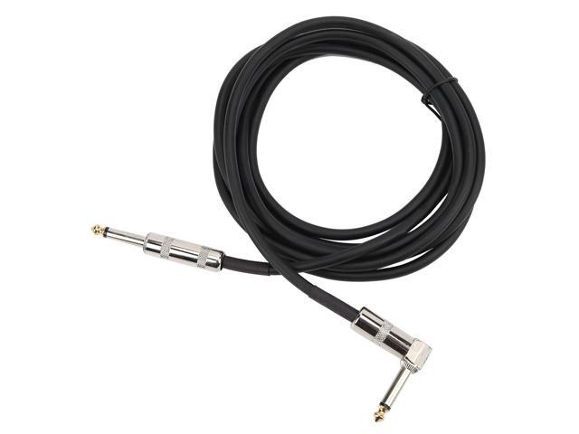 Guitar Cable Right Angle to Straight 6.35mm Audio Cord, Professional Stage Guitar AMP Cable with Gold - Plated Connectors for Electric Guitar Bass...