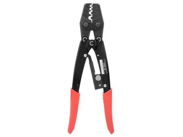 Professional Cable Crimping Pliers, Ratchet Wire Terminal Crimp Tool, High Hardness Steel Hand Tool with Ergonomic PVC Handle for 16-6 AWG Terminals