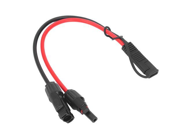 10AWG Solar Panel Cable with SAE Connector, Copper Wire Solar Power Adapter, SAE to Solar Panel Connector Cable for RV Portable Generator