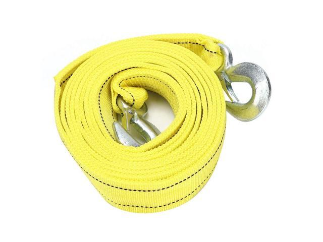 3.5m Towing Rope with Forged Hook, Heavy Duty Car Towing Strap, High Strength Polyester Tow Cable for Emergency Vehicle Recovery, Universal Fit.