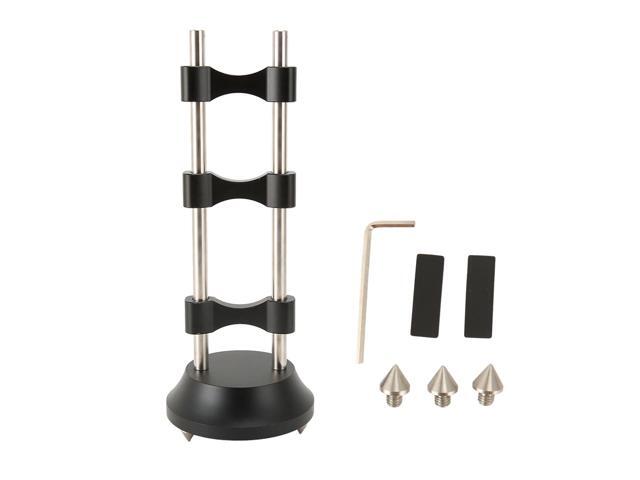 HiFi Cable Lifting Rack, Aluminum Alloy HiFi Cable Organizer Stand, Vibration Reducing Wire Tray for Speaker Amplifier Turntable DAC, with Non -.
