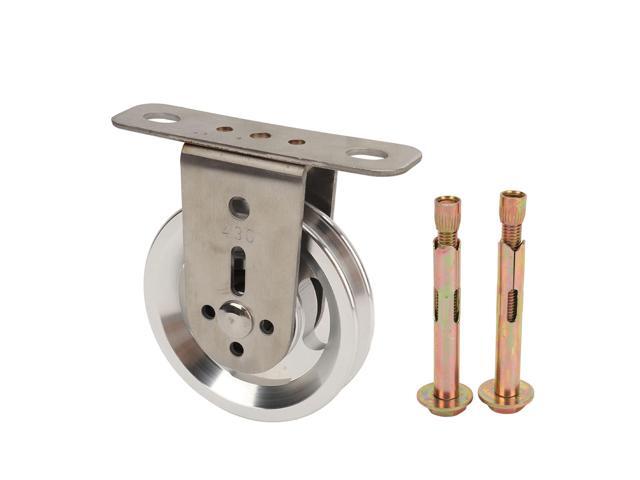 Wall Mount Fixed Pulley Wheel, Gym Pulley Blocks with 360 Degree Rotation, Silent Bearing Cable Pulley for LAT Pulley System, Home Gym DIY Projects.
