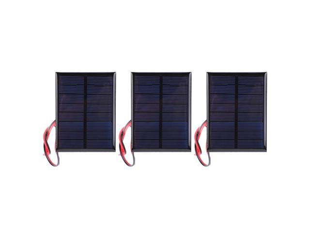 3pcs DC4V 150mA Polycrystalline Solar Panel Cell Power Module, Solar Charger Panel with 30cm Cable for DIY Solar Lawn Lights, Small Solar Toys and...